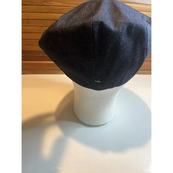 Stefeno Sport Dark Blue Denim(Cotton/Flax) Newsboy Newsies Hat SZ 57 Medium